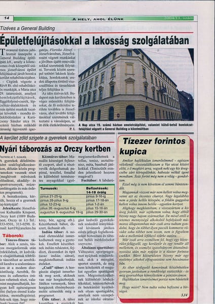 Józsefváros Önkormányzati lap 2004/11. szám